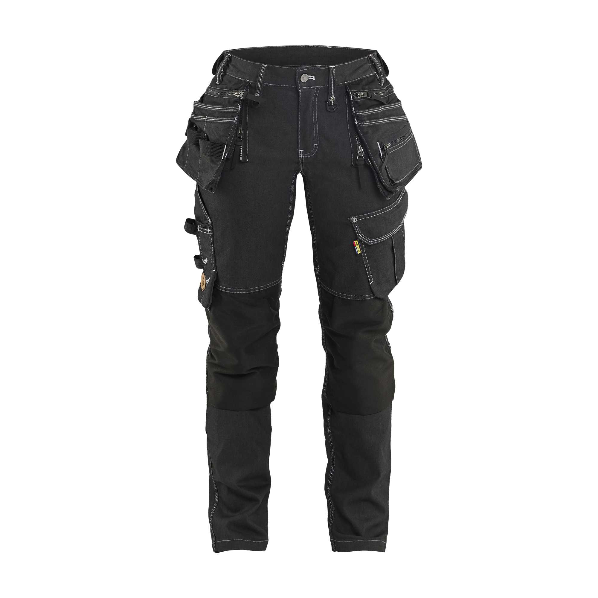 BLAKLADER 79901141 Women's Craftsman Trousers X1900 Stretch Work Trousers Women - Cordura Denim